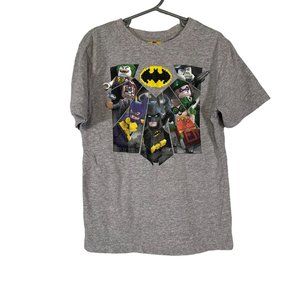 Lego Batman Boys Size 6/7 Gray Short Sleeve Tshirt